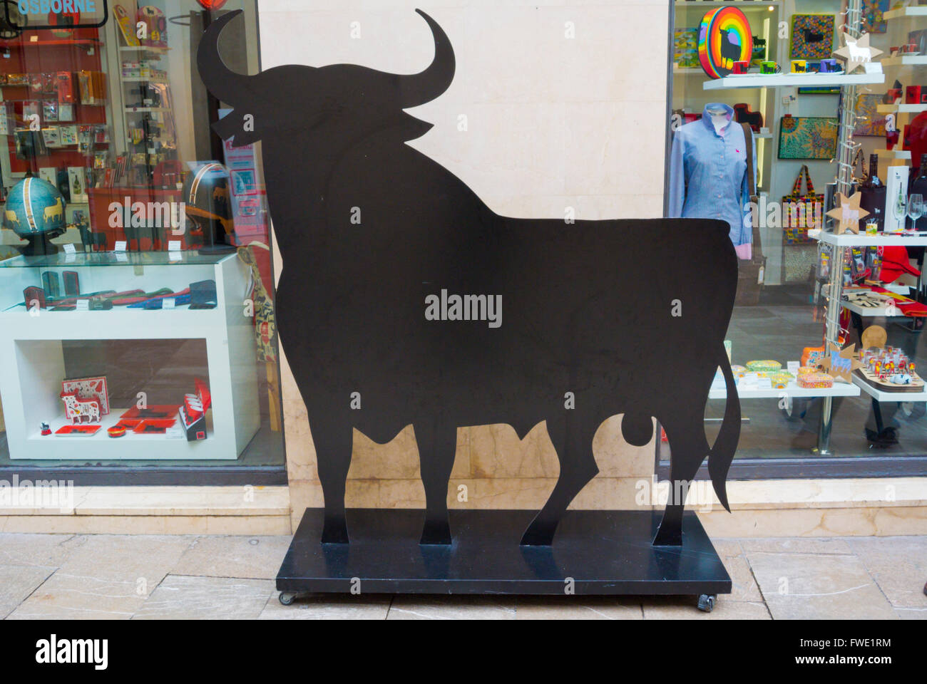Toro-Shop, Gourmet-Supermarkt, Altstadt, Malaga, Andalusien, Spanien Stockfoto