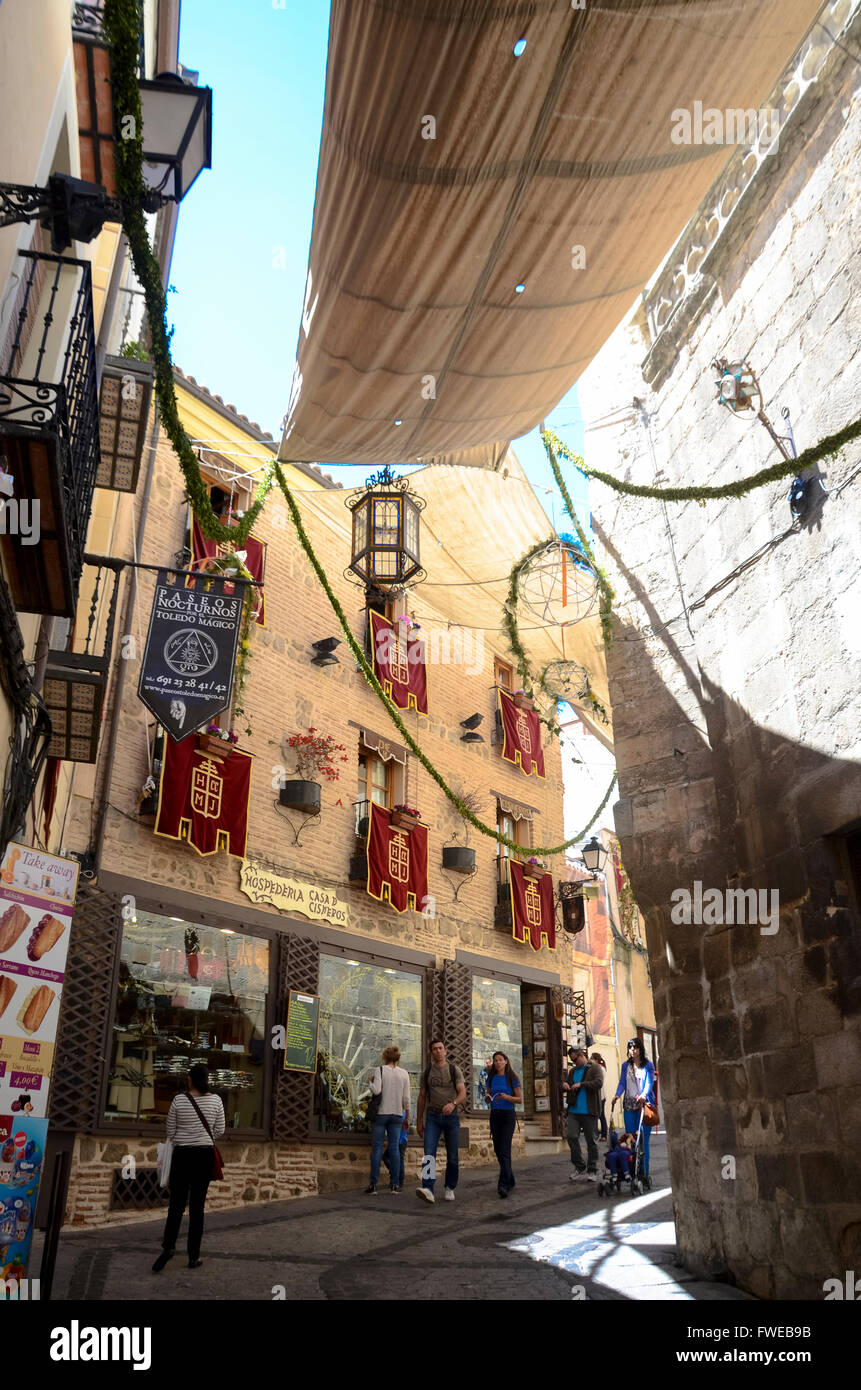 Toledo ist eine Gemeinde in Zentralspanien, 70 km südlich von Madrid. Es ist die Hauptstadt der Provinz Toledo und der au Stockfoto