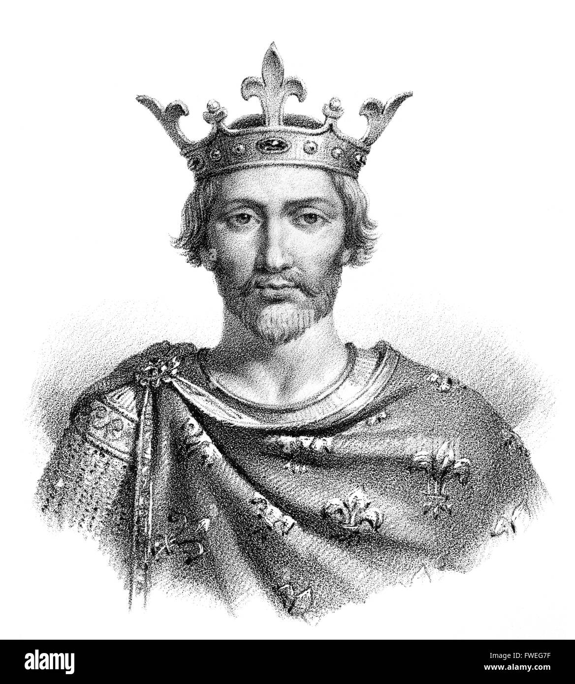 Philipp i., Philippe, Philipp I., 1052-1108, rief ich den Amorous, König der Franken Stockfoto