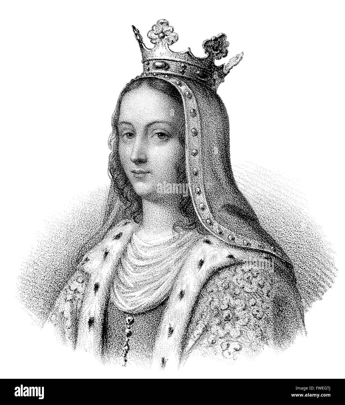 Joan von Burgund, Jeanne de Bourgogne, Johanna von Burgund, Königin