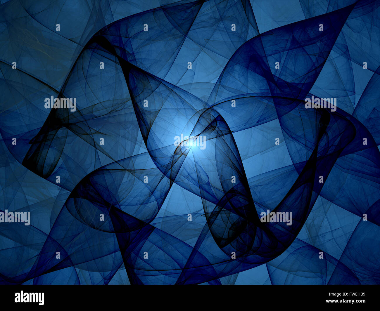 Dunkle Materie im Weltraum mit Gravitationswellen, Computer generierte abstrakten Hintergrund Stockfoto