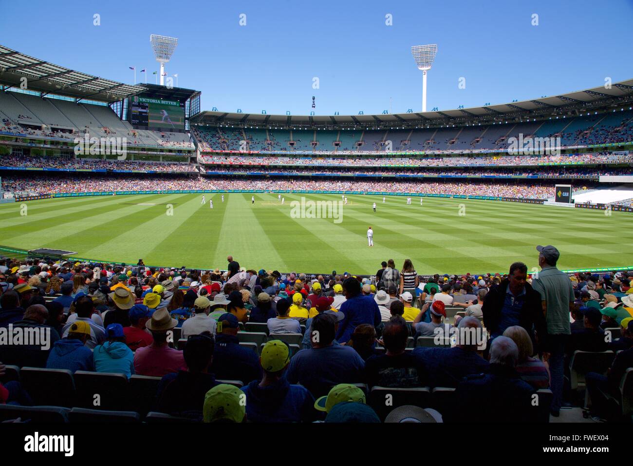 Melbourne Cricket Ground, Testspiel, Melbourne, Victoria, Australien, Ozeanien Stockfoto