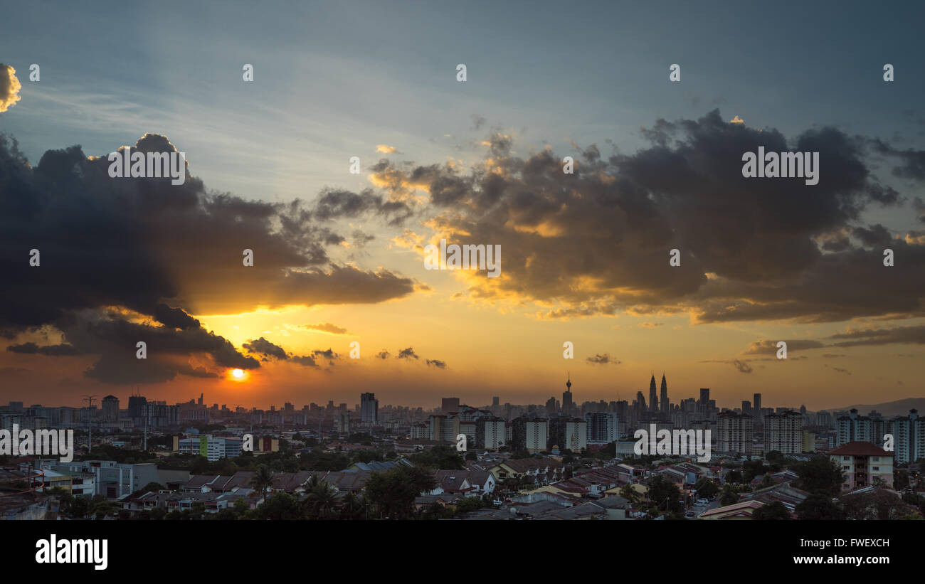 Kuala Lumpur, der Hauptstadt von Malaysia. Die moderne Skyline ...