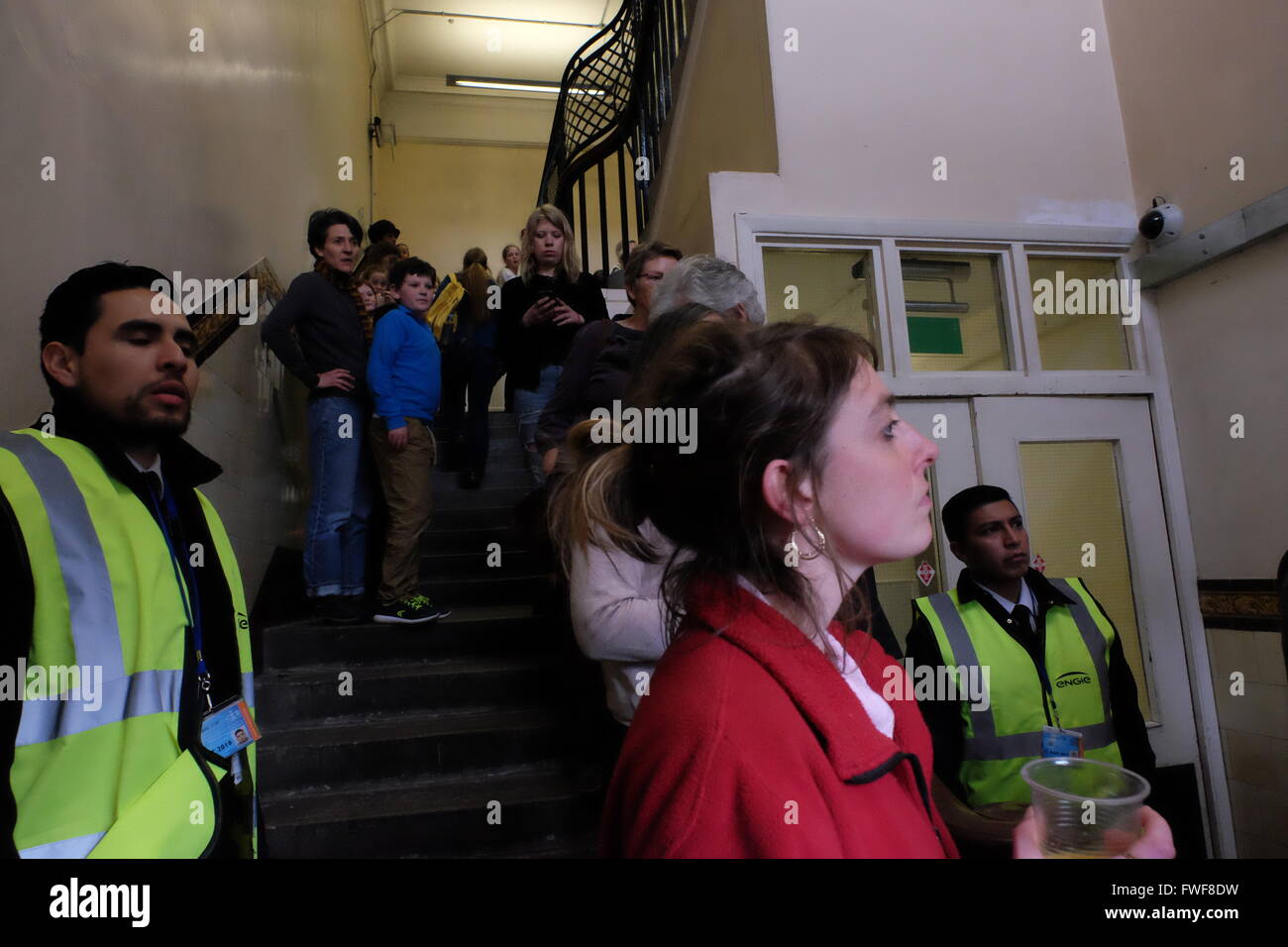 Fotos, die in der Besetzung der Carnegie-Bibliothek, Brixton, Lambeth Stockfoto