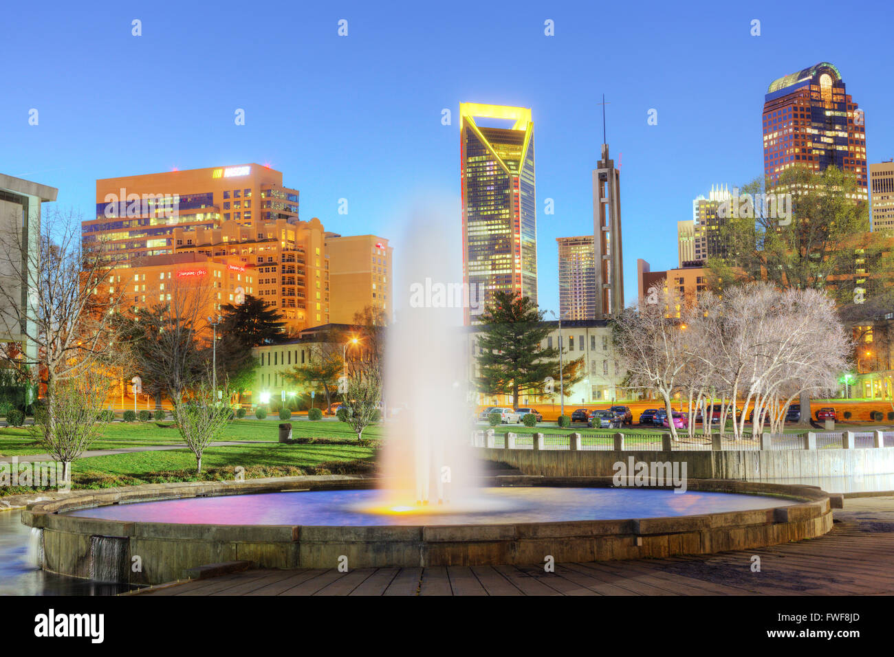 Charlotte, North Carolina, USA. Stockfoto