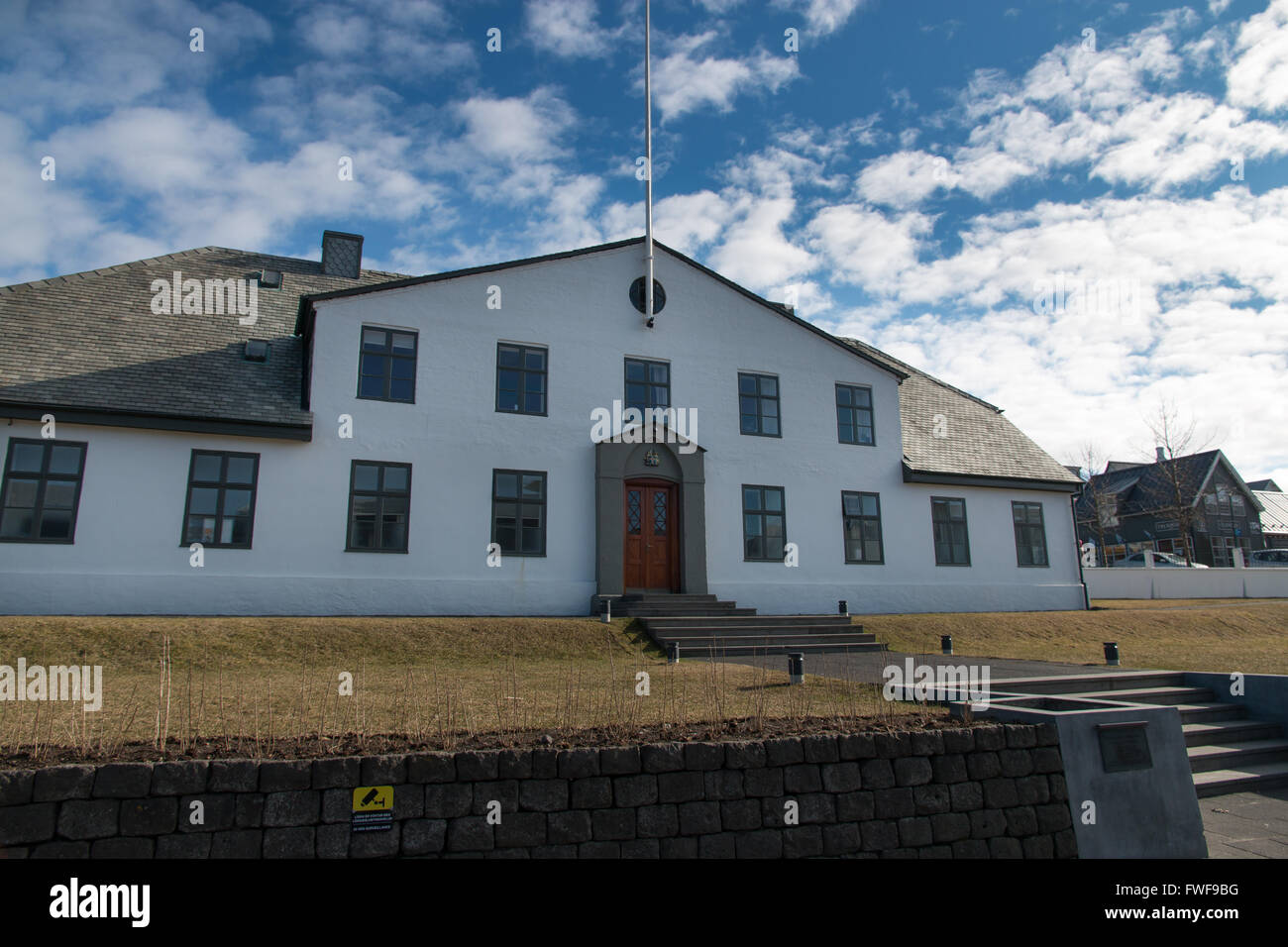 Stjórnarráðið der isländische Premierminister Büro in Reykjavík Stockfoto