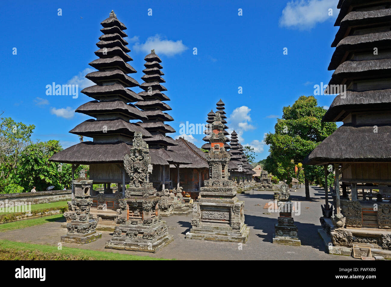 Pagoden Und Gebetsplaetze, Pura-Taman-Ayun-Tempel, Balis Zweitwichtigster Tempel, Nationales Heiligtum, Bali, Indonesien Stockfoto