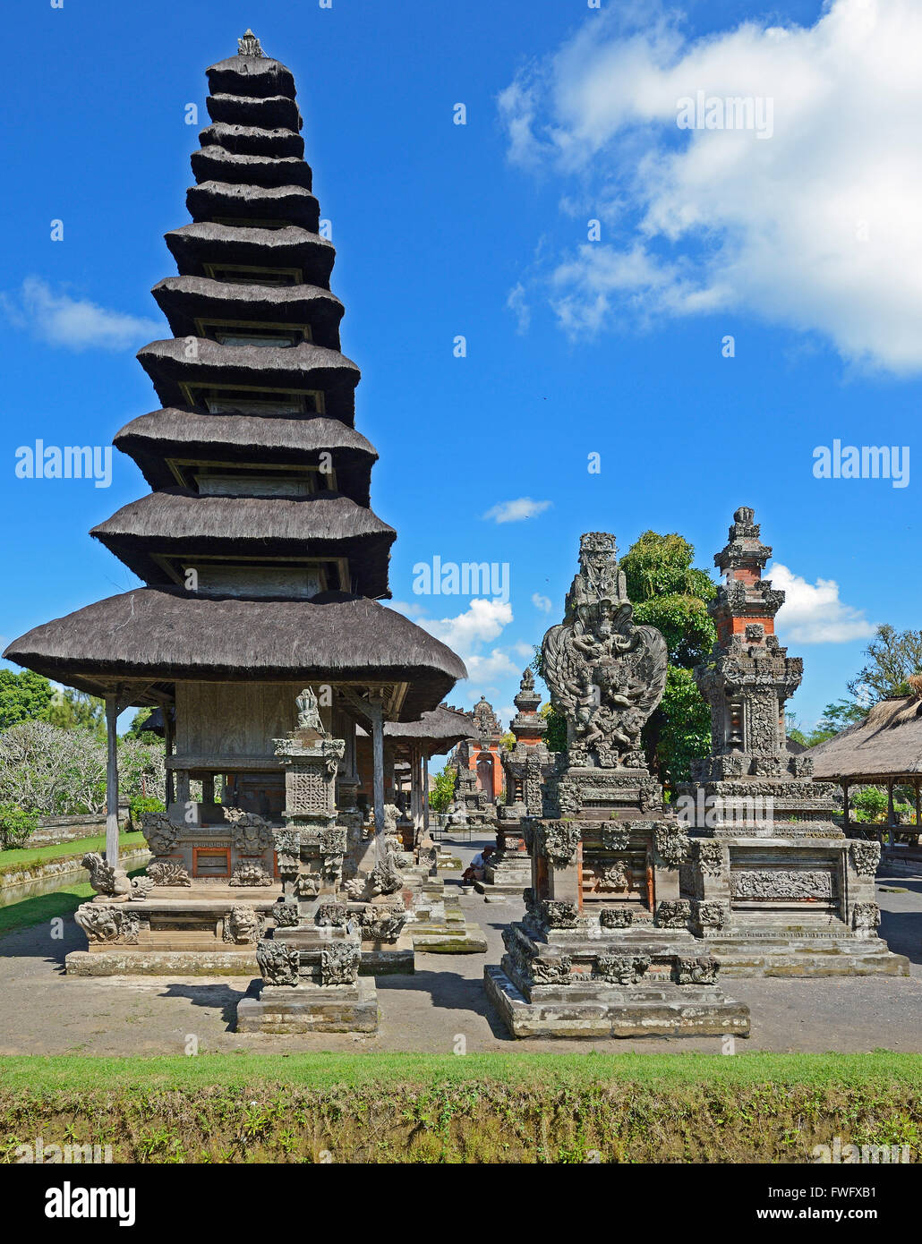 Pagoden Und Gebetsplaetze, Pura-Taman-Ayun-Tempel, Balis Zweitwichtigster Tempel, Nationales Heiligtum, Bali, Indonesien Stockfoto