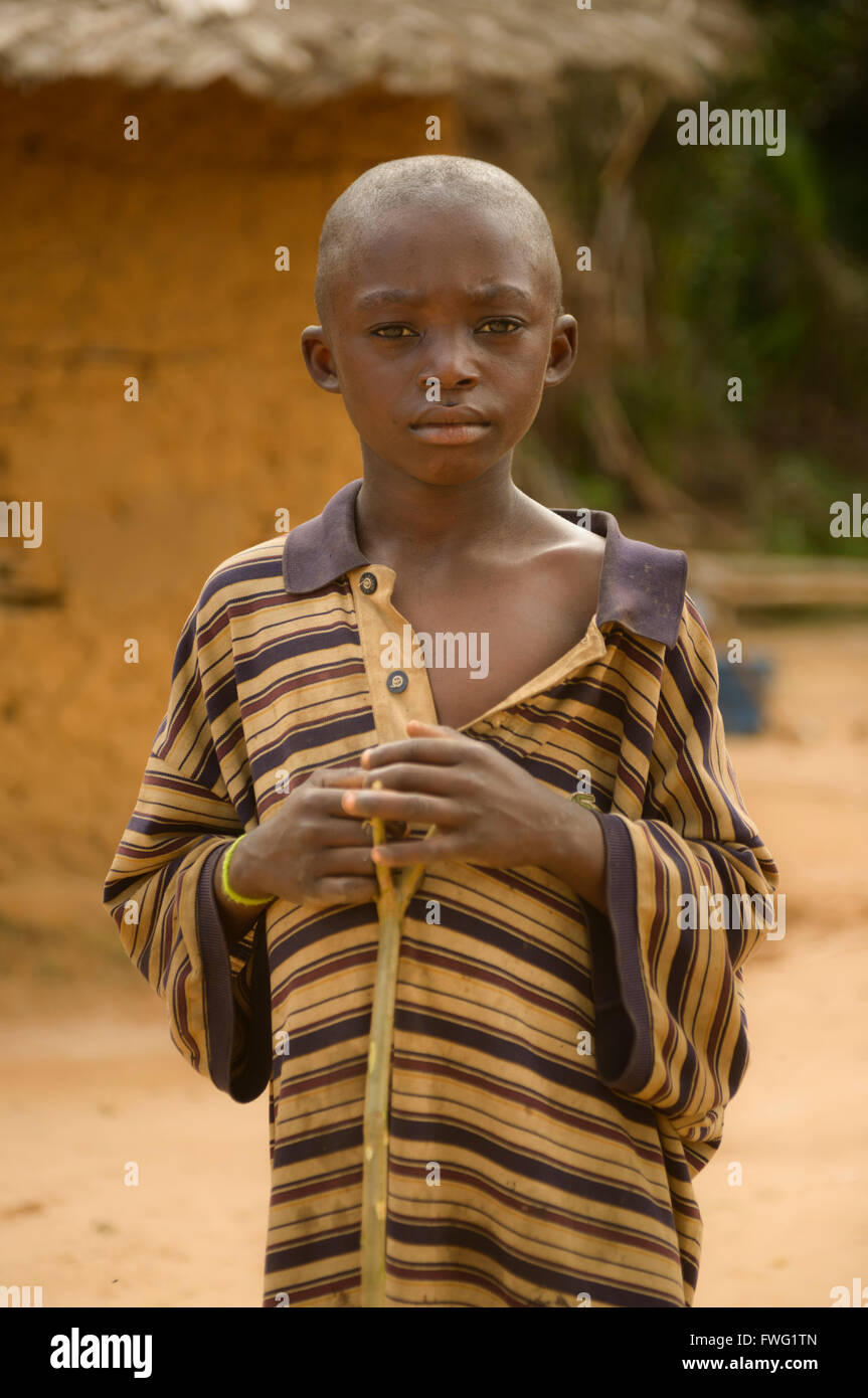 Junge aus der Demokratischen Republik Kongo Stockfoto