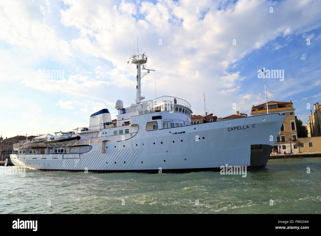 Yacht-Capella C, IMO 1001130 Stockfoto