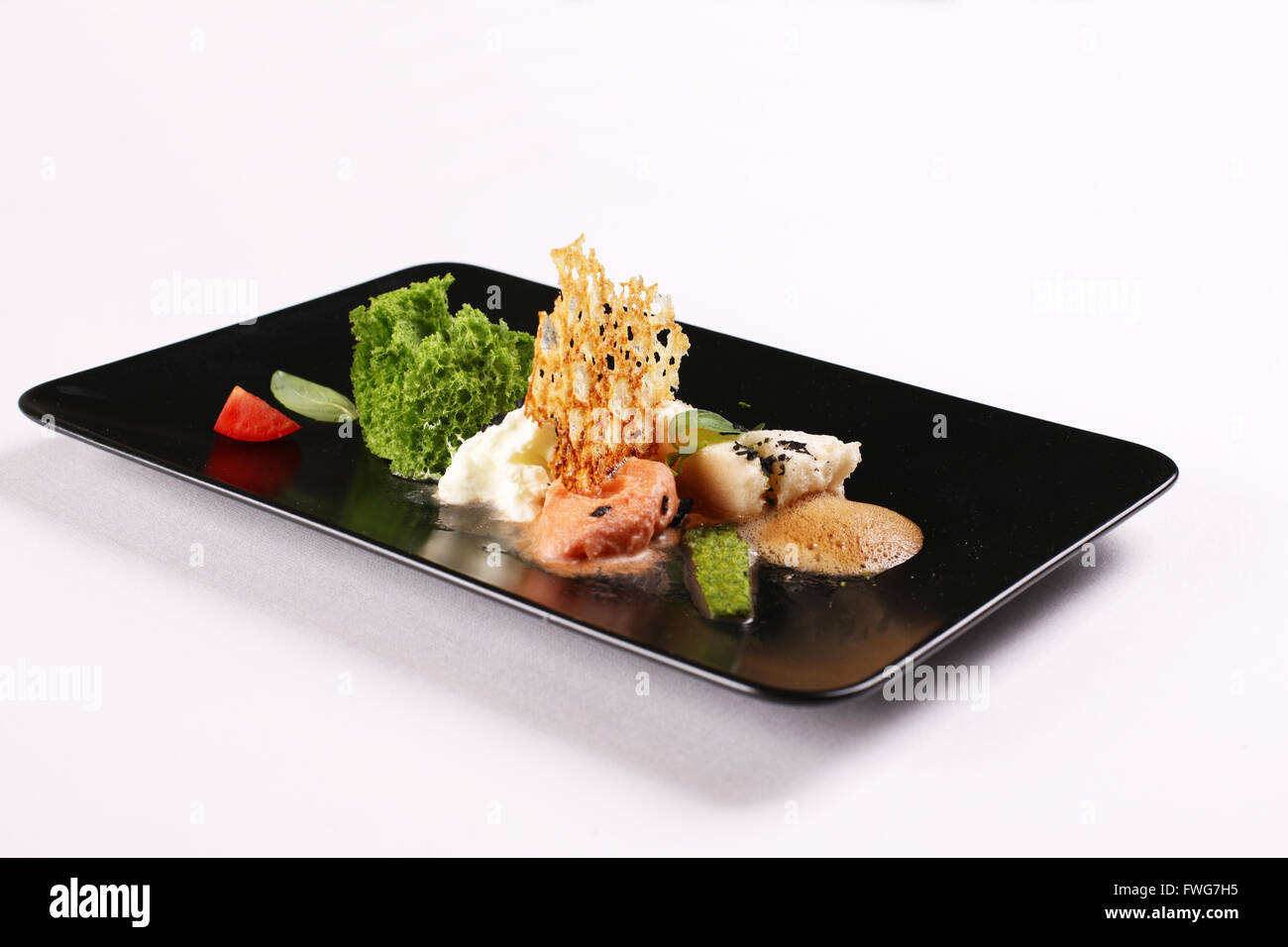 moderne Küche und Essen Stockfoto