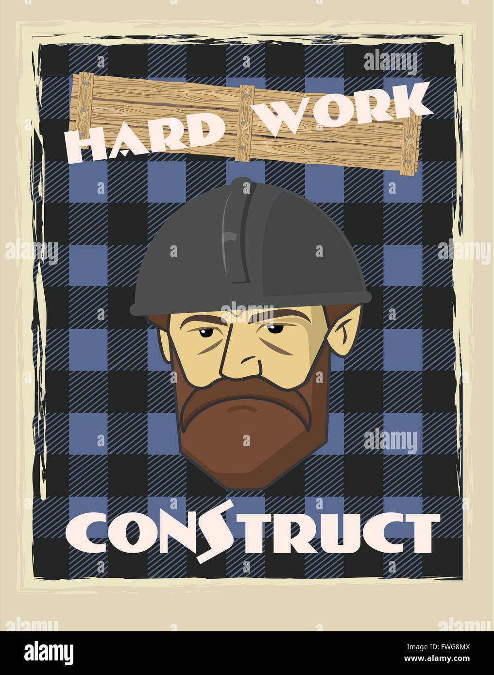 Plakat-Generator Gesicht Stock Vektor