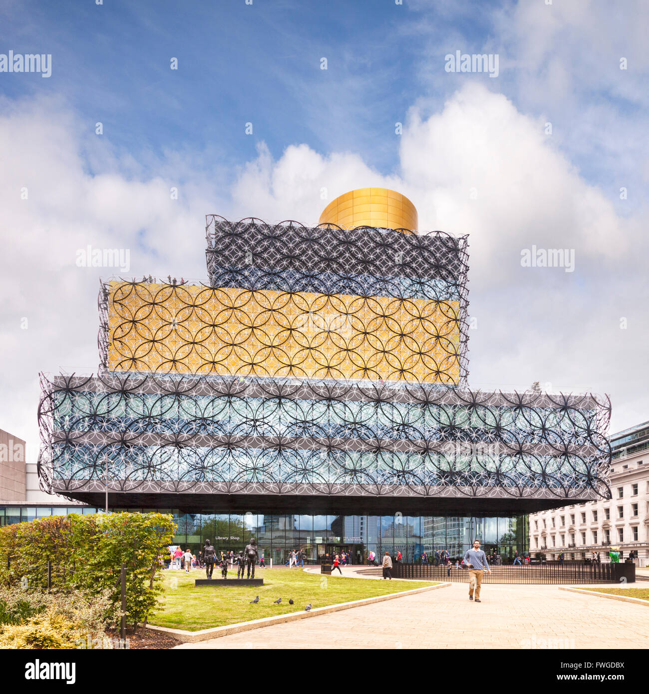 Birmingham Public Library, entworfen von Mecanoo im Centenary Square, Birmingham, West Midlands, England, UK Stockfoto