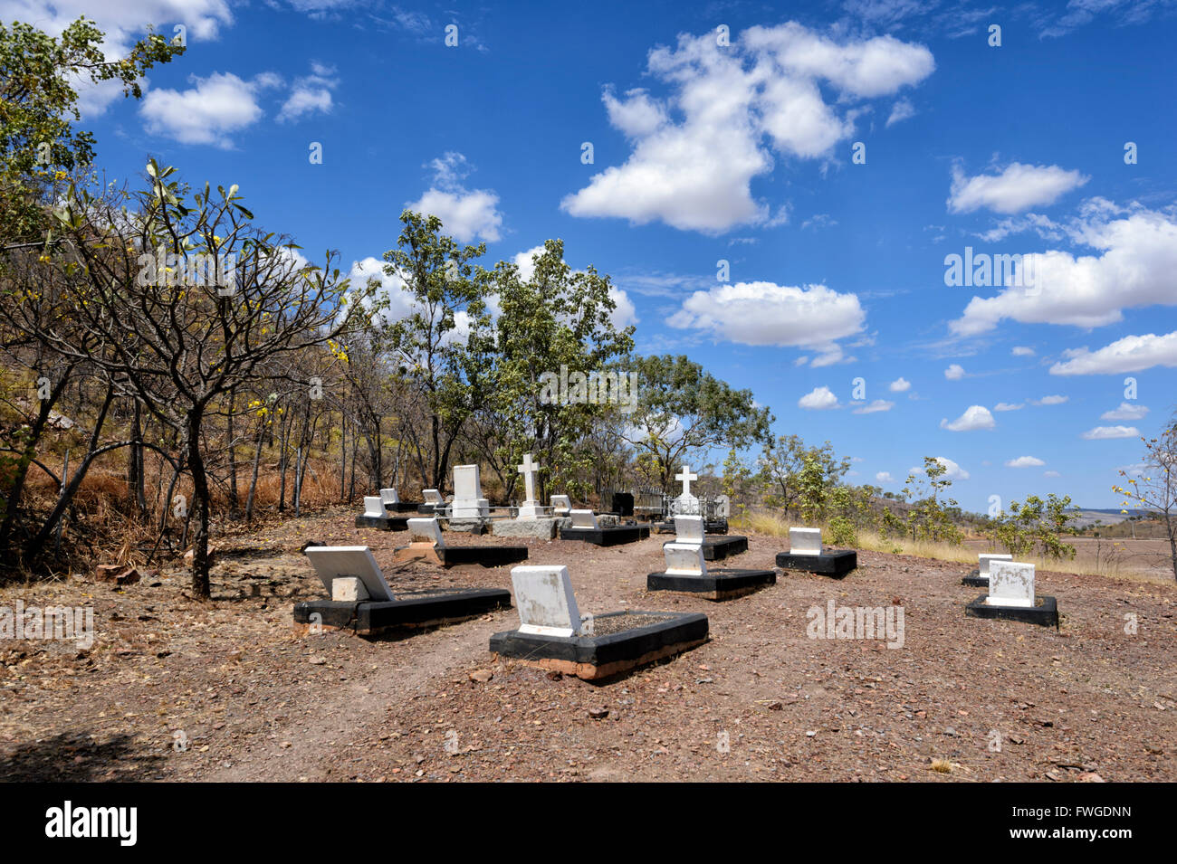 Pioneer Cemetery, Wyndham, Kimberley Region, Western Australia, Australien Stockfoto