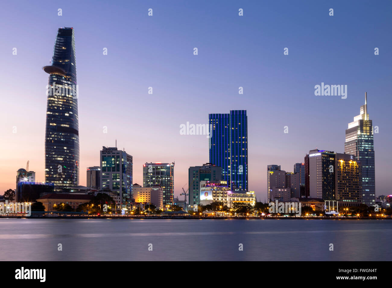 Saigon River, Ho-Chi-Minh-Stadt, Vietnam, Südostasien Stockfoto