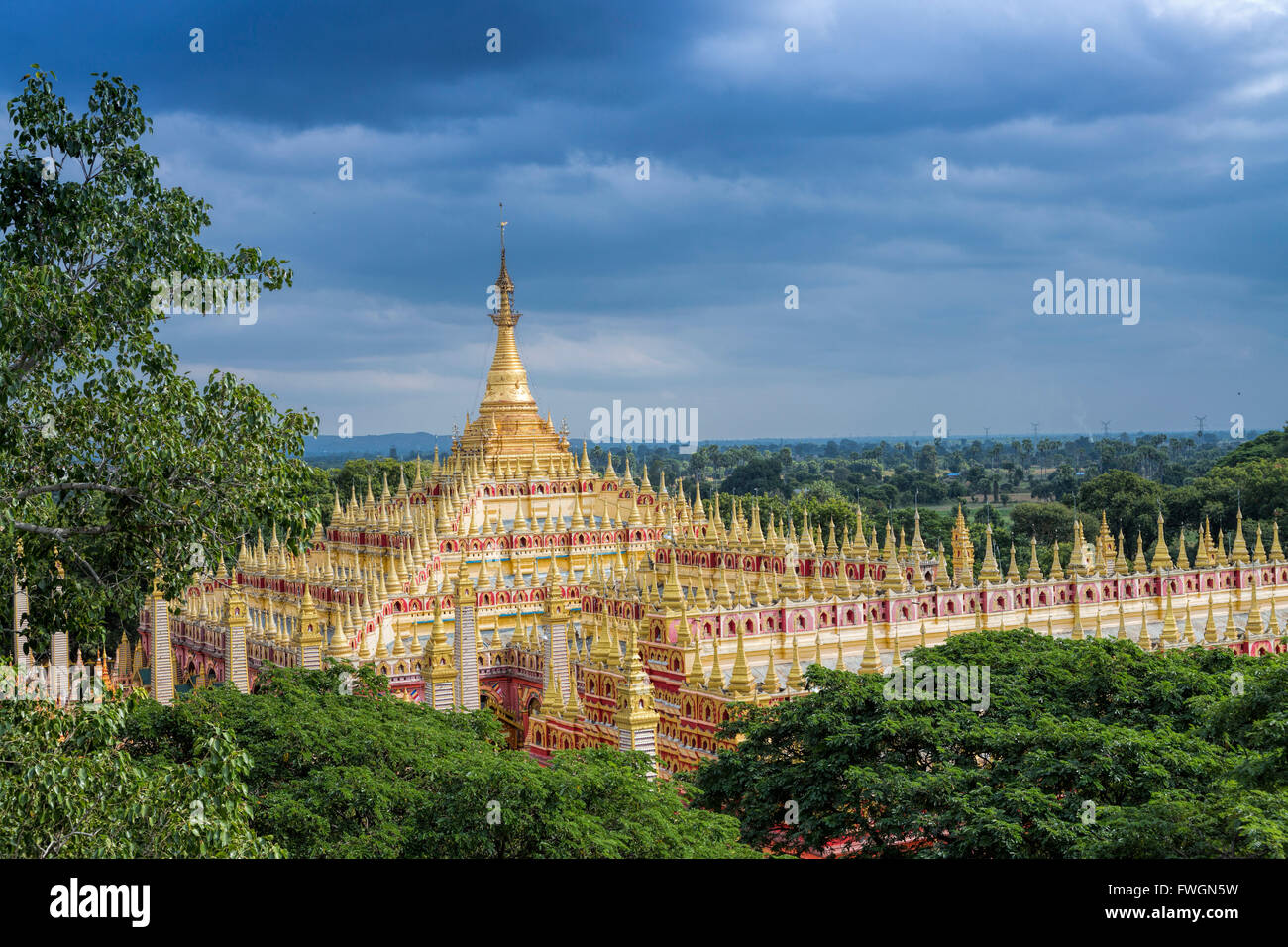 Thanboddhay (Thambuddhei) Paya buddhistische Tempel, Monywa, Sagaing, Myanmar (Burma), Südost-Asien Stockfoto