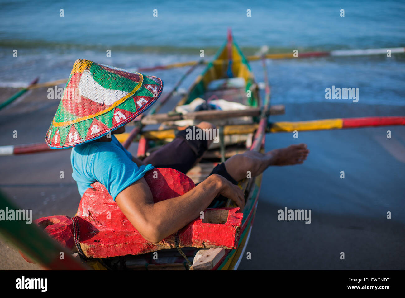lokalen Fischerboot, Indonesien, Südostasien Stockfoto