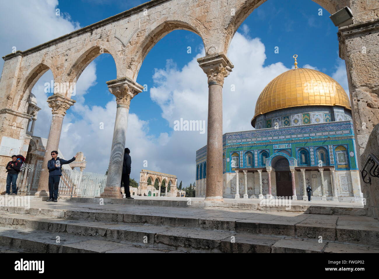 Die Kuppel des Rock, Altstadt von Jerusalem, Israel, Nahost Stockfoto