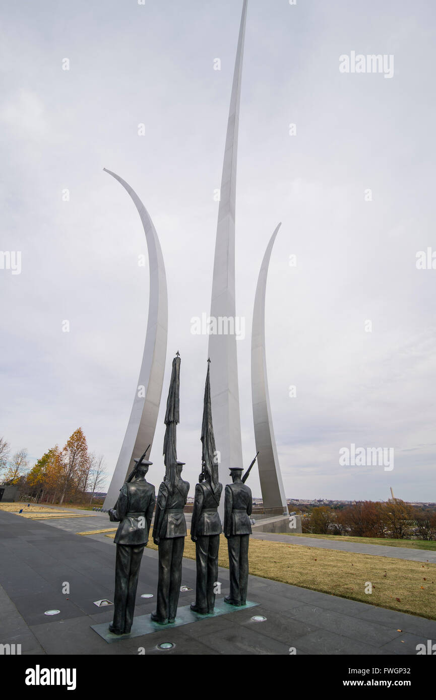 Air Force Memorial, Arlington, Virginia, Vereinigte Staaten von Amerika, Nordamerika Stockfoto