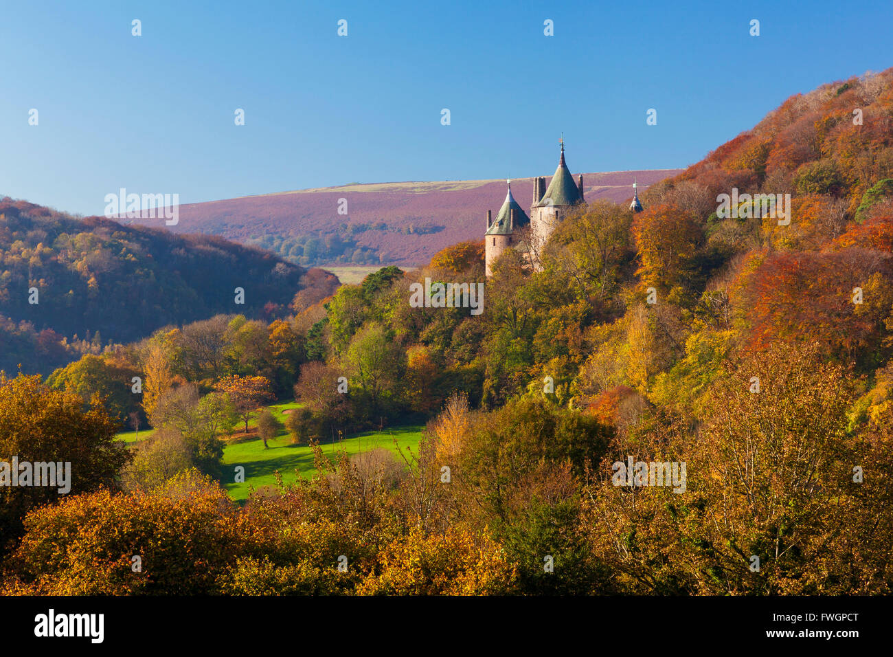 Castell Coch (Castle Coch) (rotes Schloss), Tongwynlais, Cardiff, Wales, Vereinigtes Königreich, Europa Stockfoto