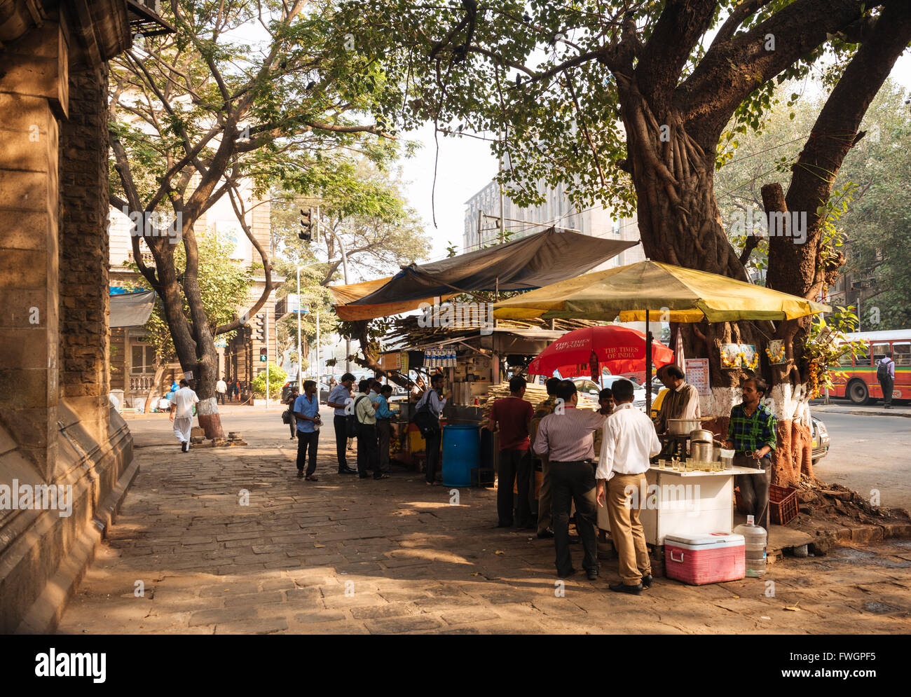 Chai Stall, Mumbai (Bombay), Indien, Südasien Stockfoto