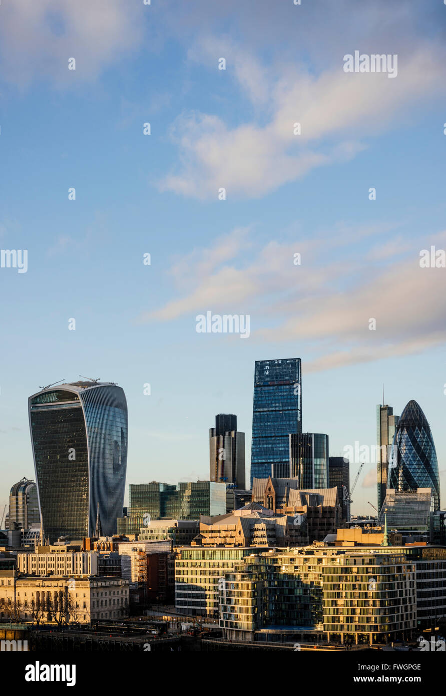 Blick vom Rathaus auf dem Dach in London Skyline, London, England, Vereinigtes Königreich, Europa Stockfoto