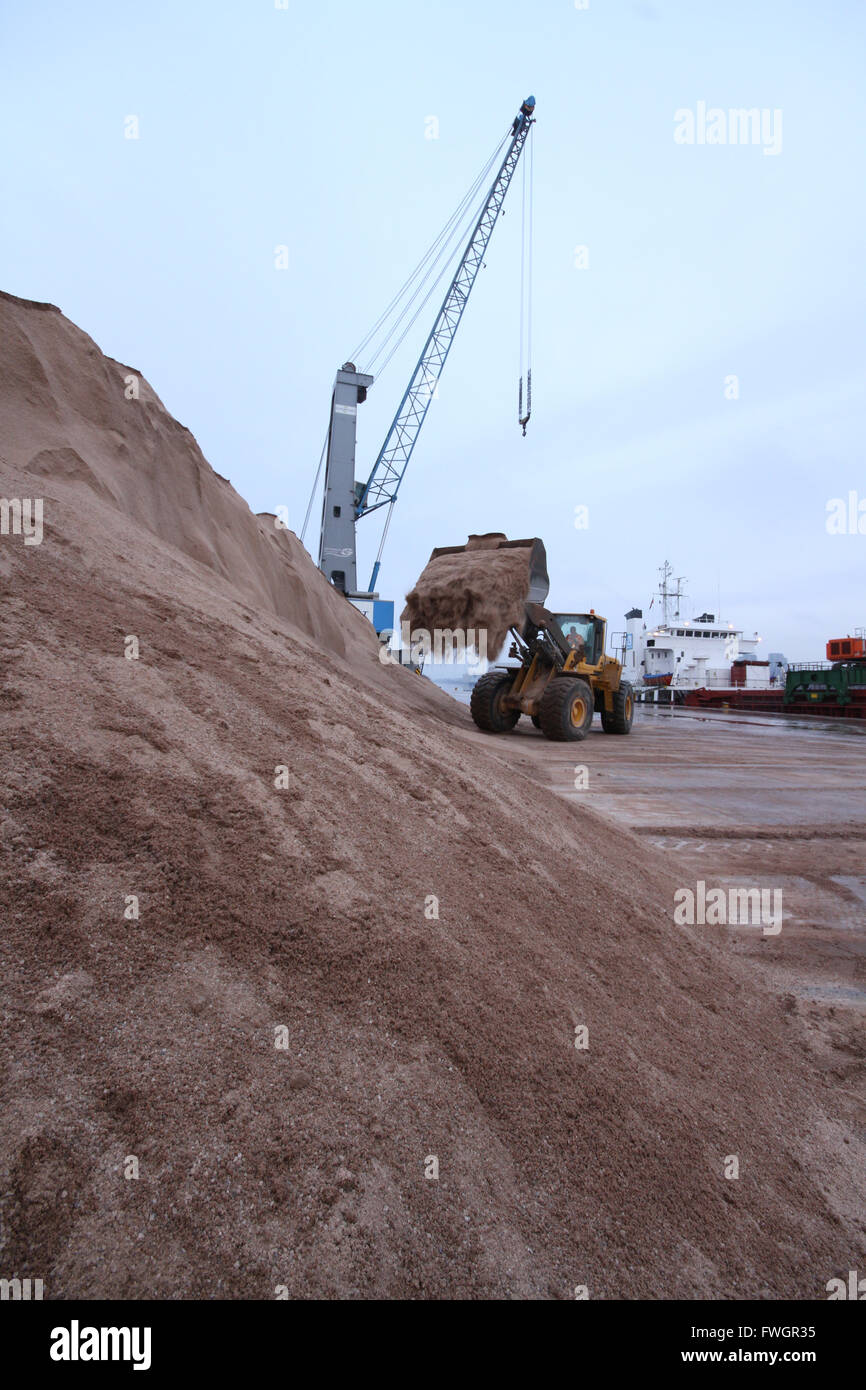 Digger Organisation Streusalz Stockfoto