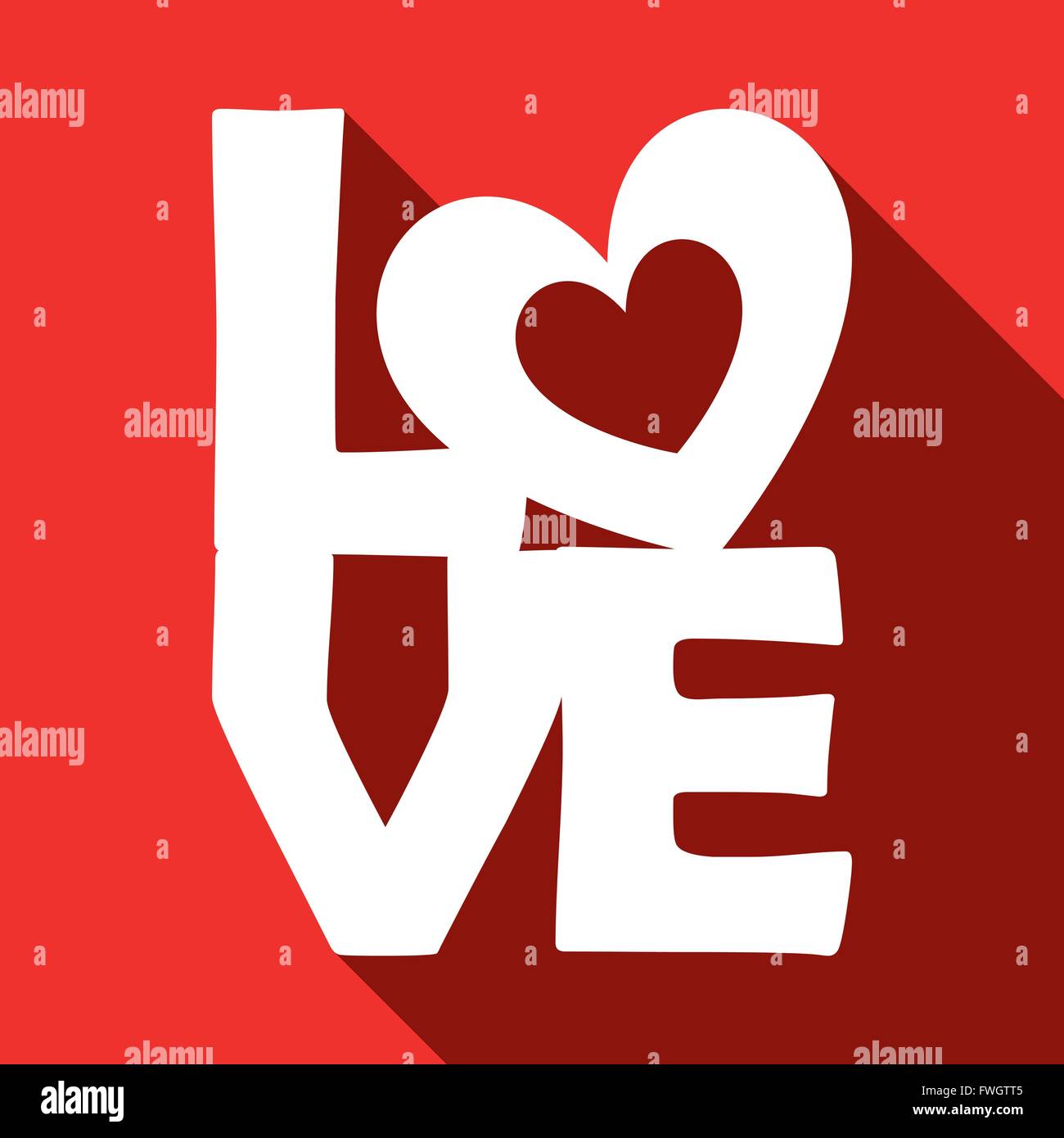 Abbildung-Vektor-Grafik-Herzen, Liebe und Romantik für verschiedene Zwecke im Bereich Web- und Grafikdesign Stock Vektor
