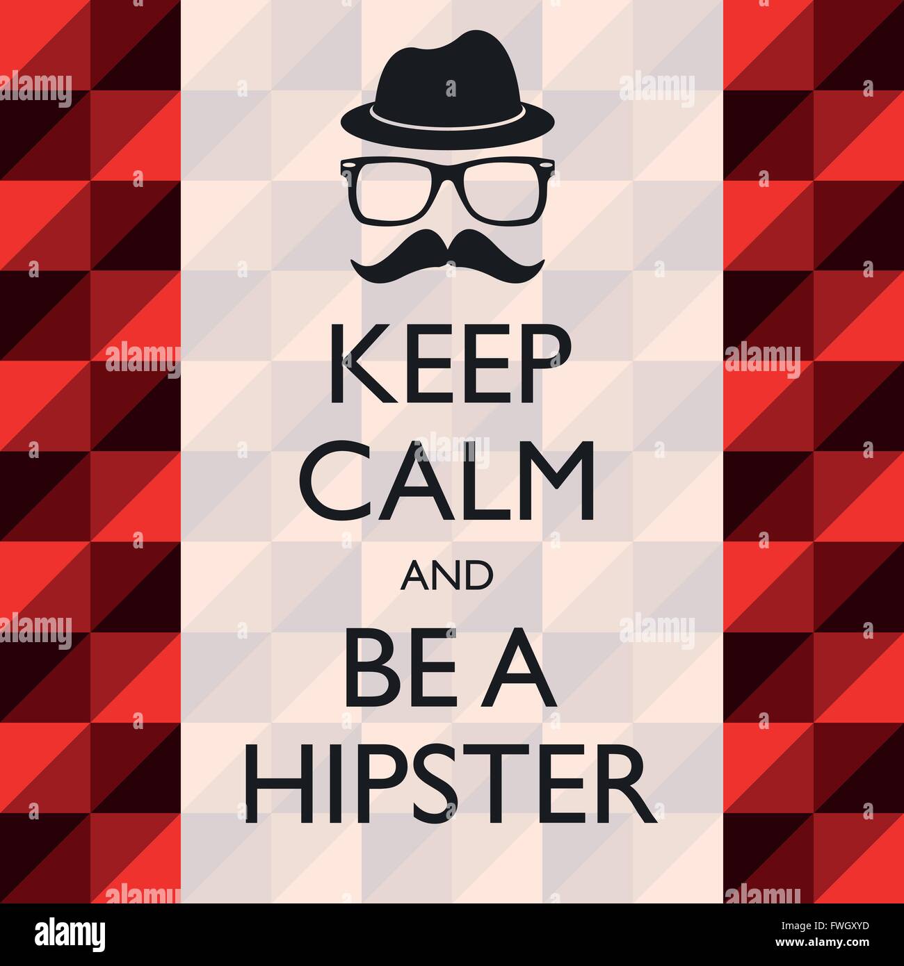 Grafik Illustration Vektor werden Hipster für verschiedene Zwecke im Bereich Web- und Grafikdesign Stock Vektor