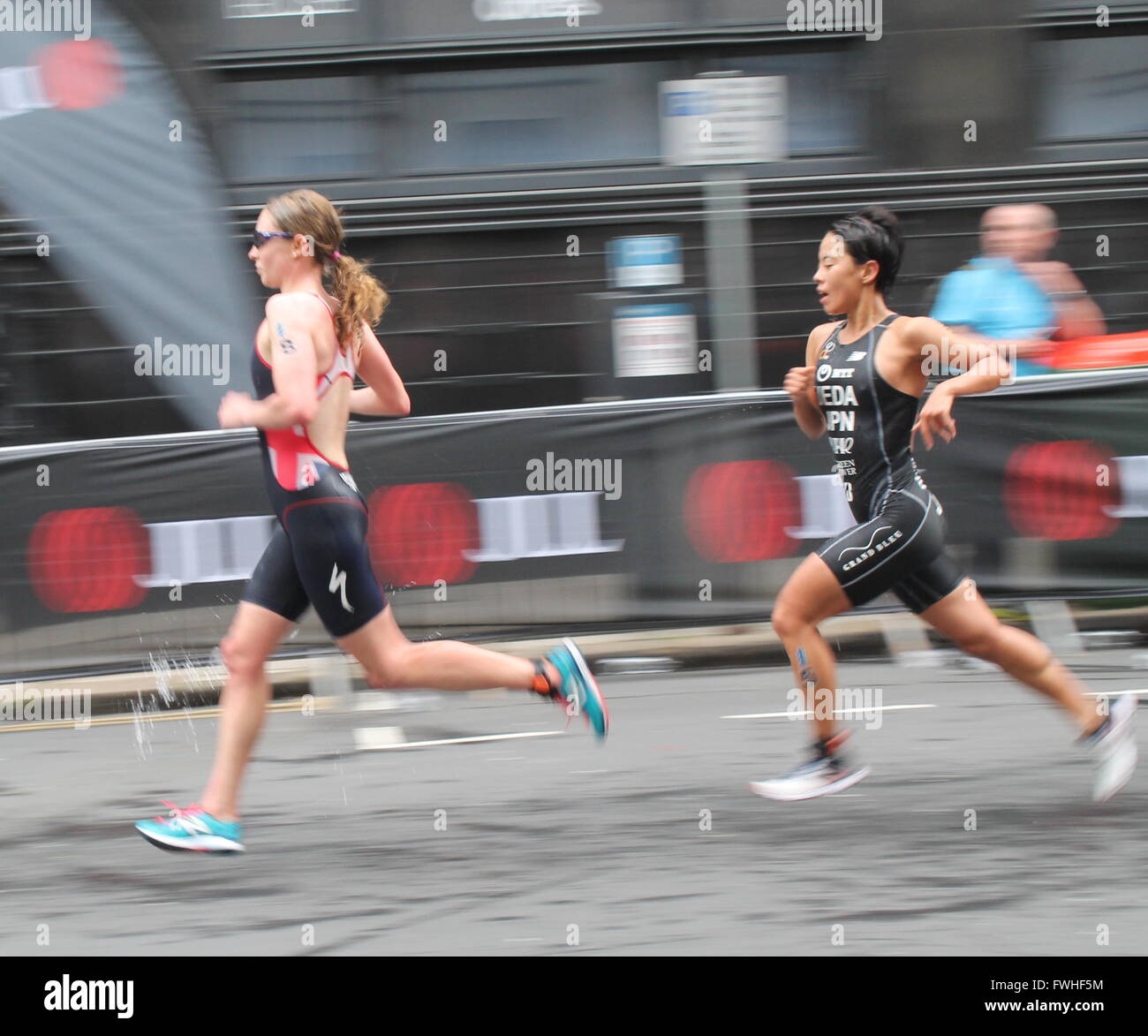 ITU World Triathlon Serie - Frauen - Leeds Stockfoto