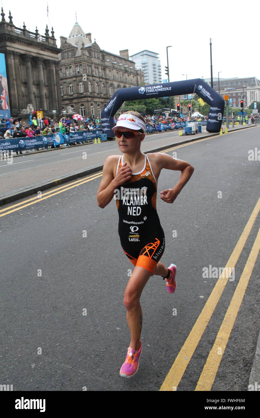 ITU World Triathlon Serie - Frauen - Leeds Stockfoto