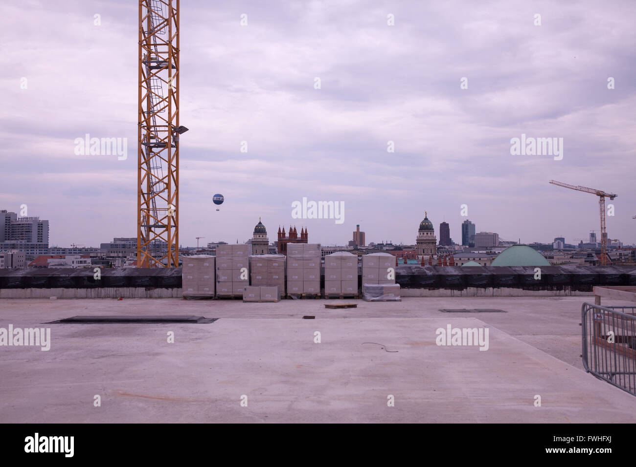 Tag der offenen Baustelle, die Werke-Kurs zu besuchen. Humboldt-Forum. Zahlreichen Leben Sprecher erklären den Baufortschritt. Außerdem gibt es eine Musik-Programm. Stockfoto