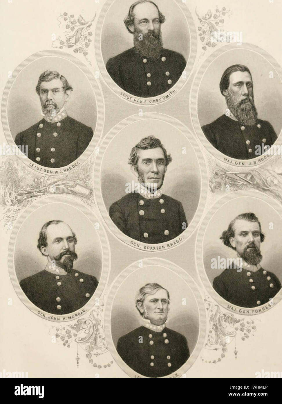 „The Lost Cause“ erkundet die Südperspektive des Amerikanischen Bürgerkriegs und gibt einen detaillierten Überblick über die Bildung, die militärischen Kampagnen und die Schlachten der Konföderation und präsentiert gleichzeitig ihre Sicht auf den Ausgang des Krieges. Stockfoto