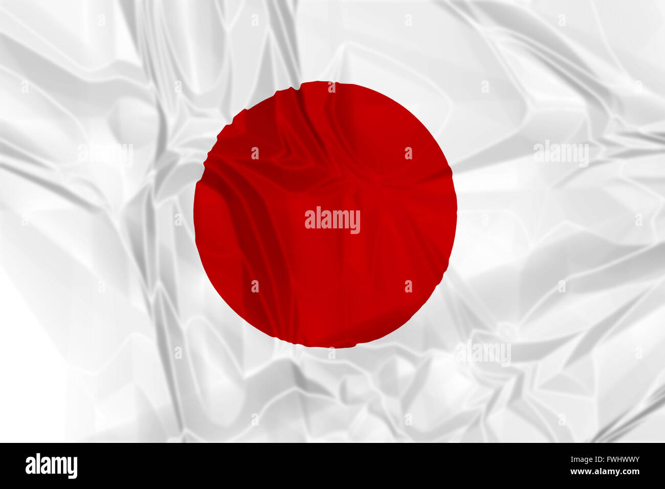 Flagge von Japan Stockfoto