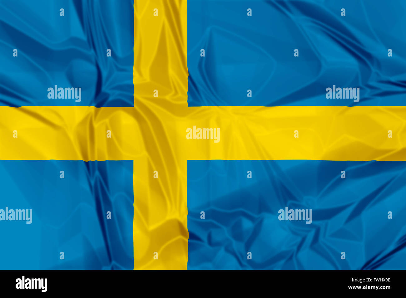 Flagge von Schweden Stockfoto
