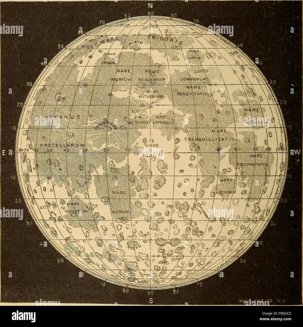 Astronomie für die Nutzung von Schulen und Akademien (1882) Stockfoto