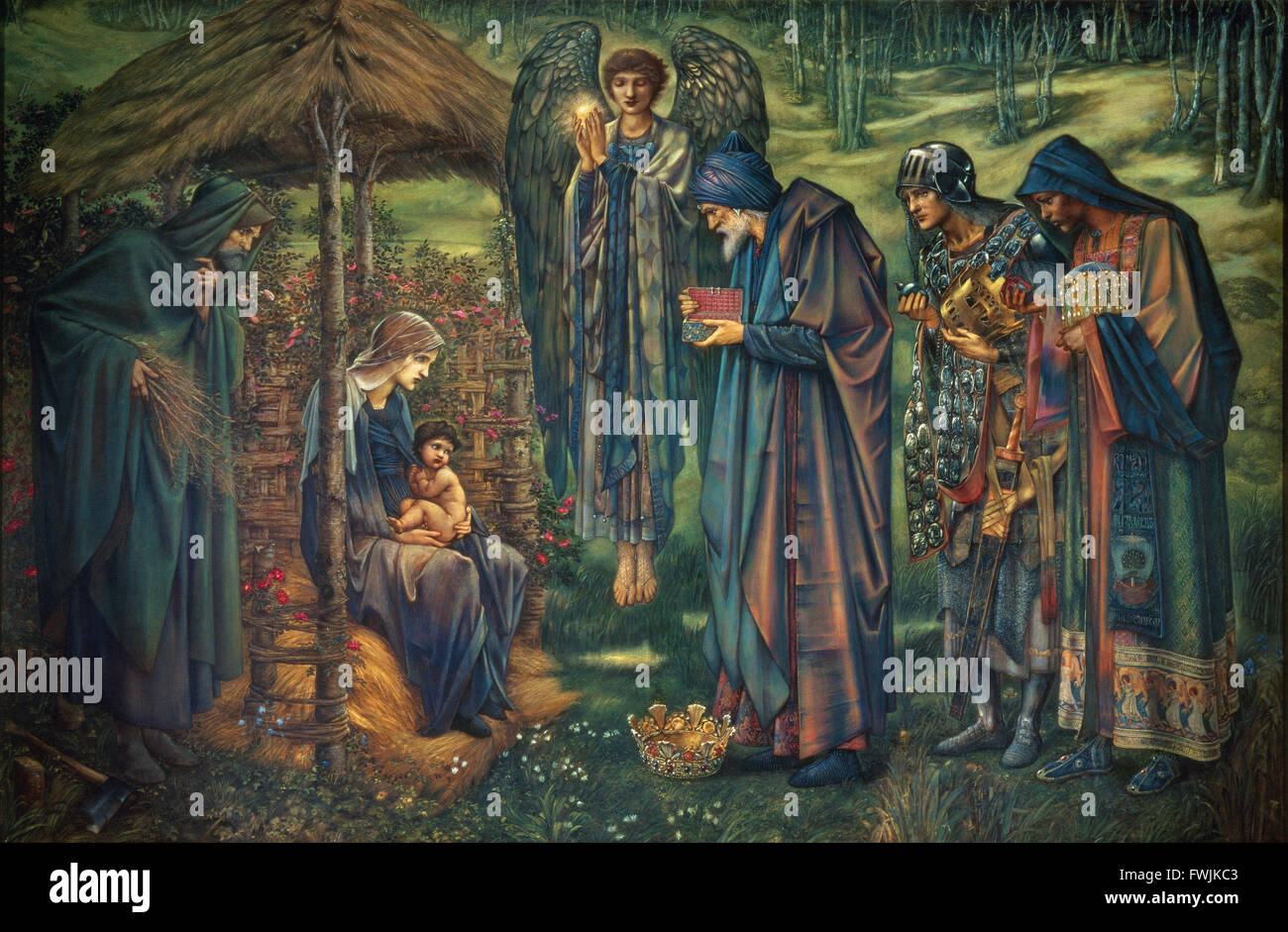 Edward Burne-Jones - der Stern von Bethlehem - Birmingham Museum and Art Gallery Stockfoto