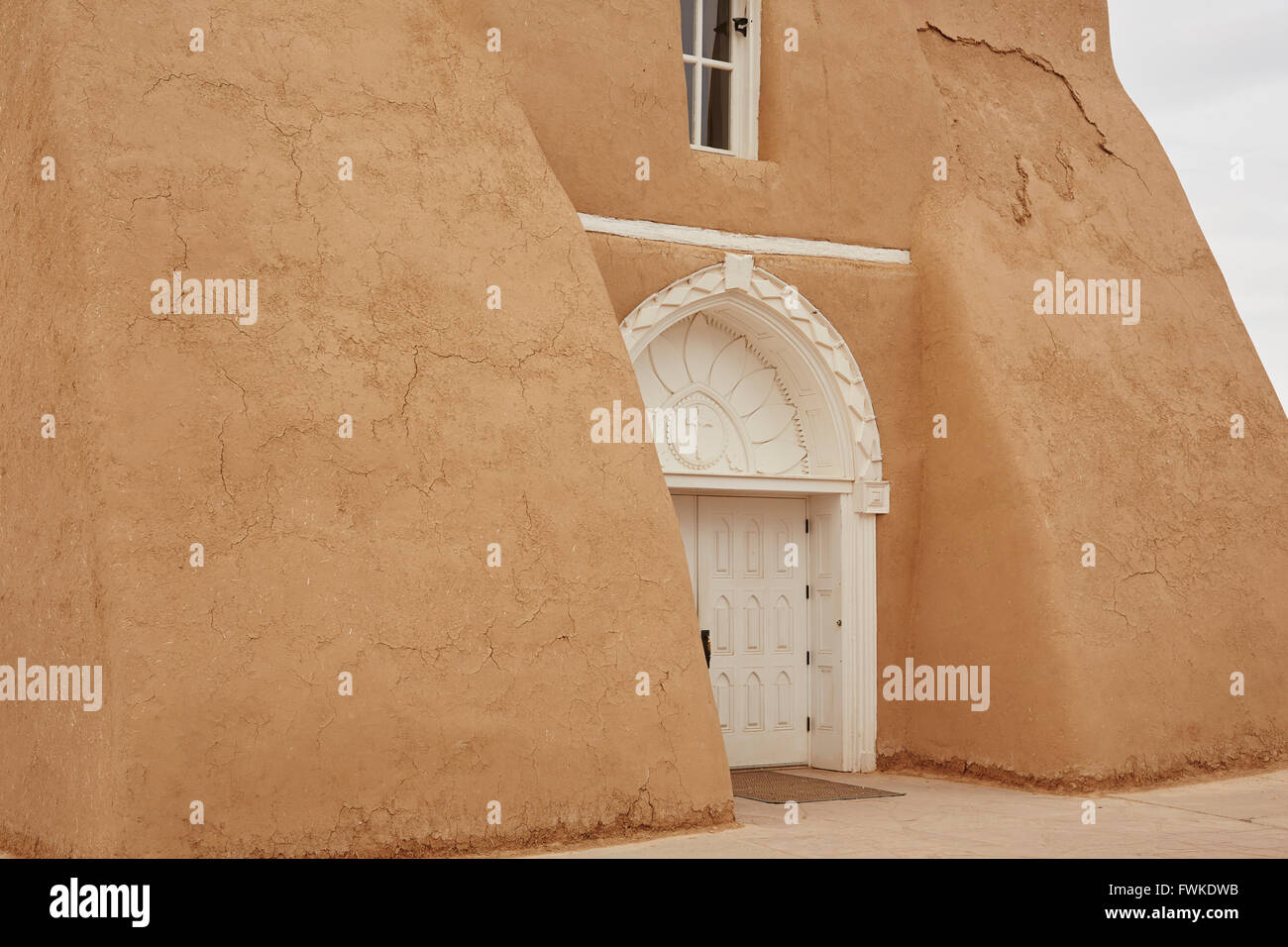 Missionskirche San Francisco de Asis, Rancos de Taos Plaza, Taos, New Mexico, USA Stockfoto