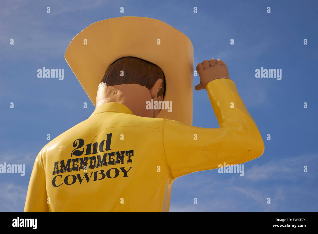 Zweite Änderung Cowboy Statue, Amarillo, Texas, USA Stockfoto