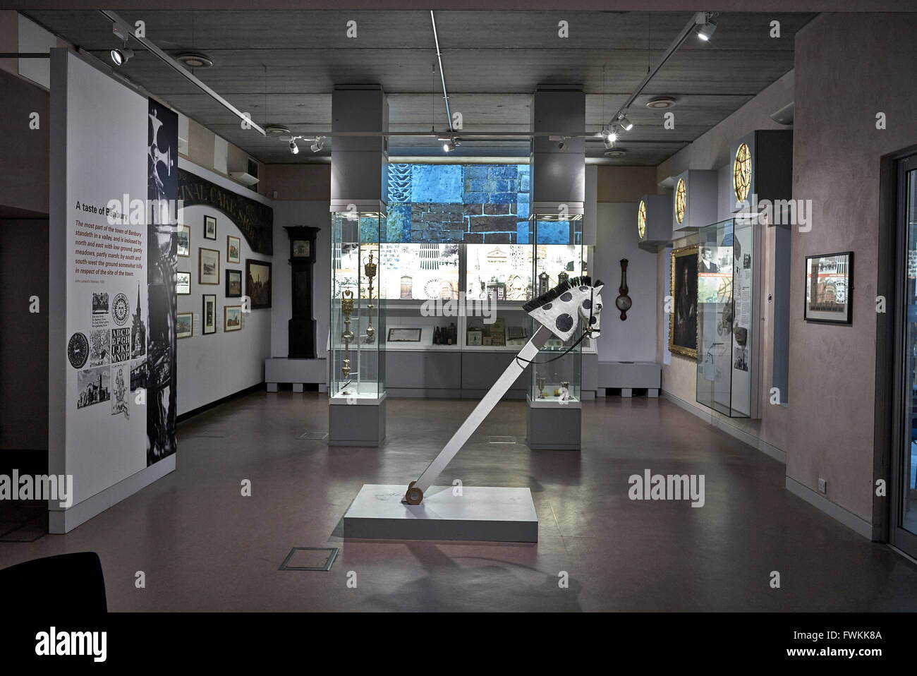 Banbury Museum and Culture Center Innenansicht. Oxfordshire England, Großbritannien Stockfoto