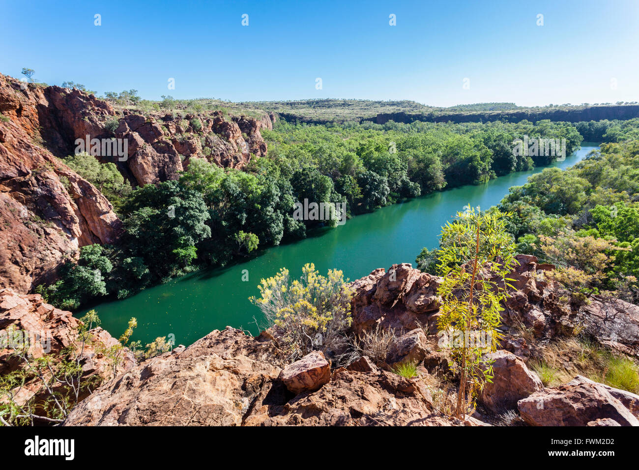 Australien, nordwestlichen Queensland, obere Schlucht Track im Boojamulla (Lawn Hill) National Park, Duwadarri Suche Stockfoto