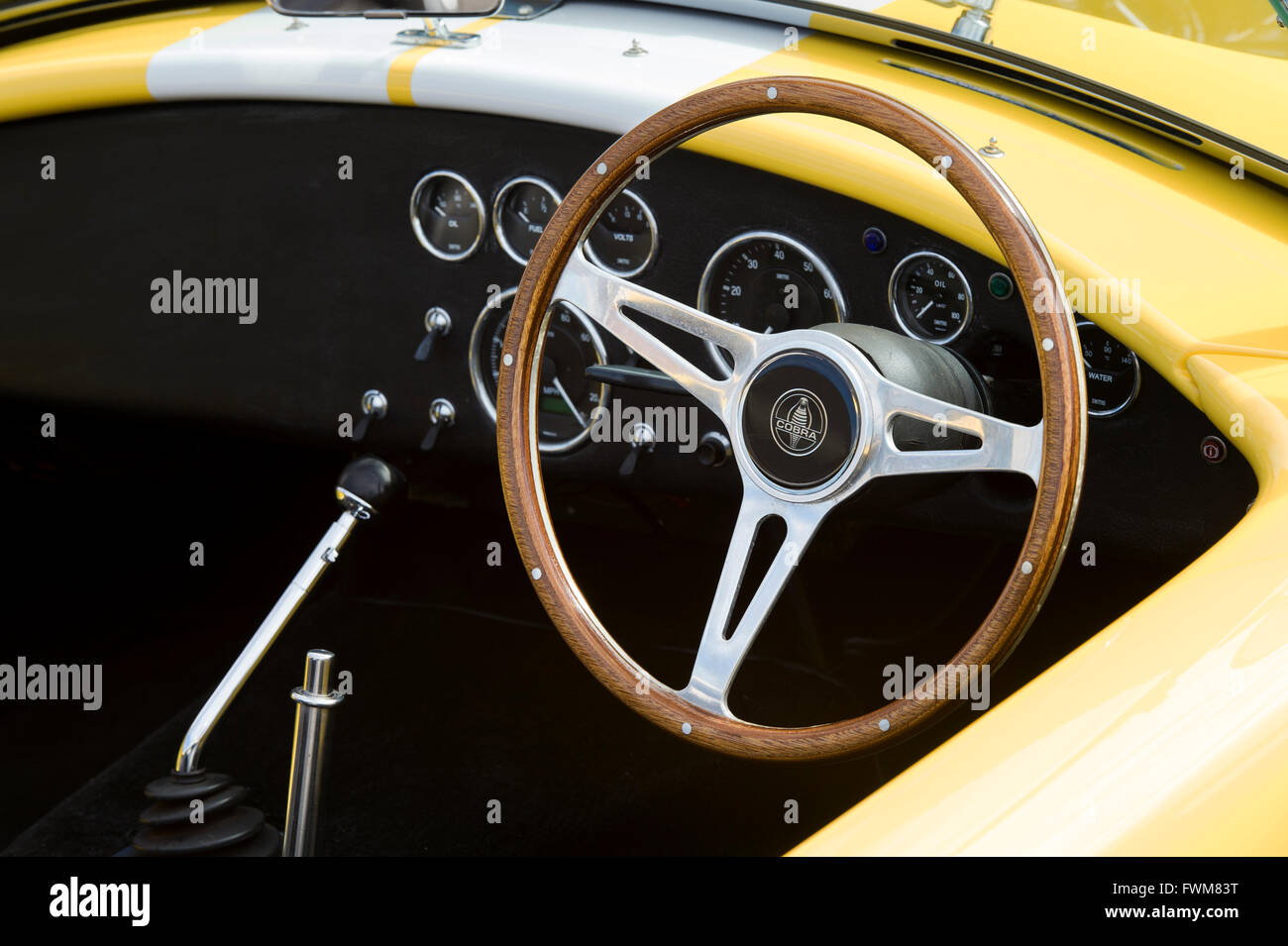 AC Cobra 427 Interieur Stockfoto