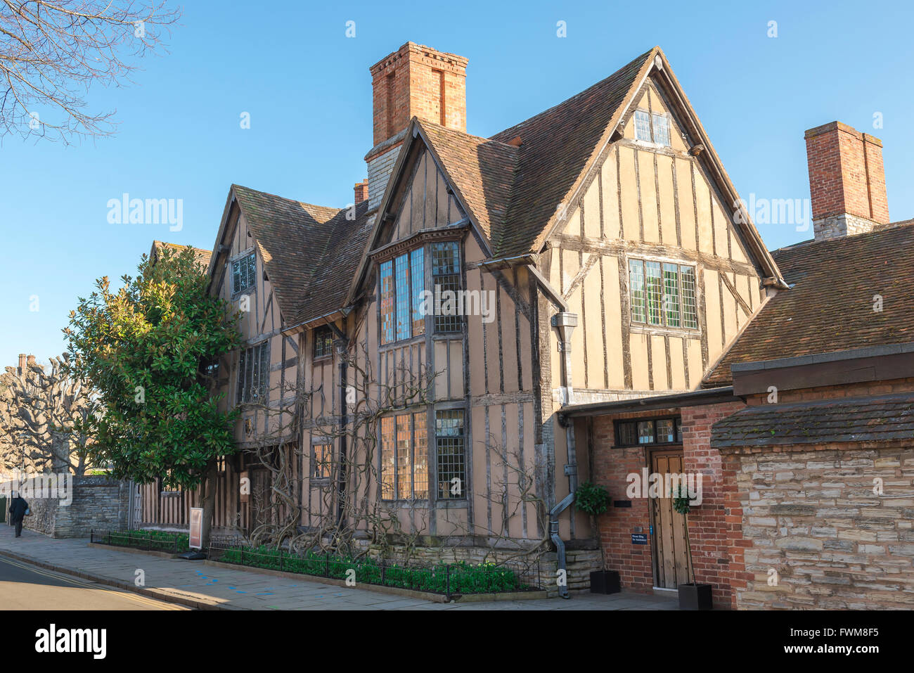 Halls Croft, erhebliche jakobinischen Zuhause von Shakespeare Tochter Susanna und ihr Ehemann Dr. John Hall, Stratford Upon Avon. Stockfoto