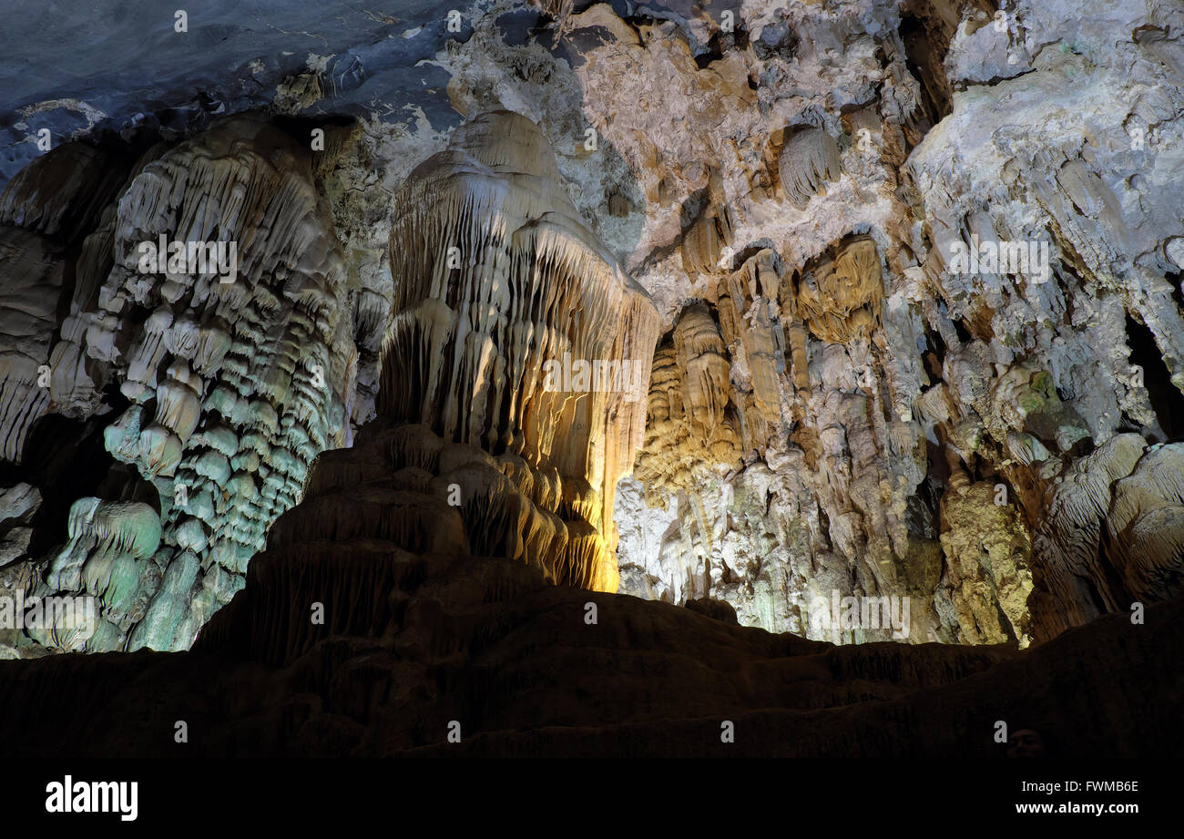 Phong Nha, Ke Bang Höhle, eine erstaunliche, wunderbare Höhle bei Bo Trach, Quang Binh, Vietnam, ist Welterbe von Viet Nam, WiFi Stockfoto