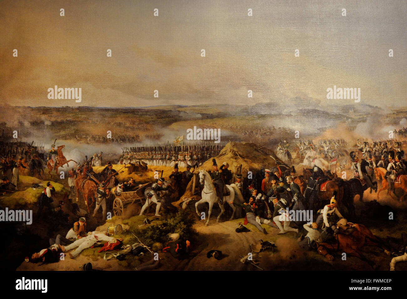 Schlacht von Borodino von Peter von Hess (1792-1871). Die Eremitage. Sankt Petersburg. Russland. Stockfoto