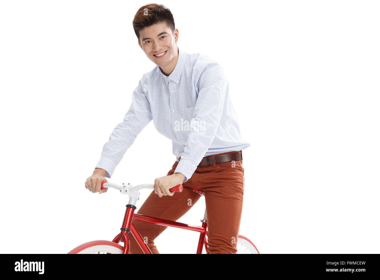Porträt des jungen Mannes in Freizeitkleidung Stockfoto