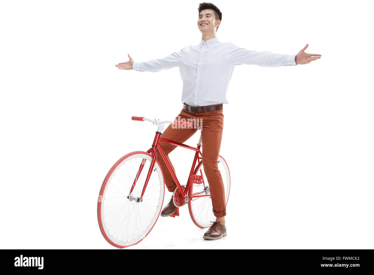 Porträt des jungen Mannes in Freizeitkleidung Stockfoto