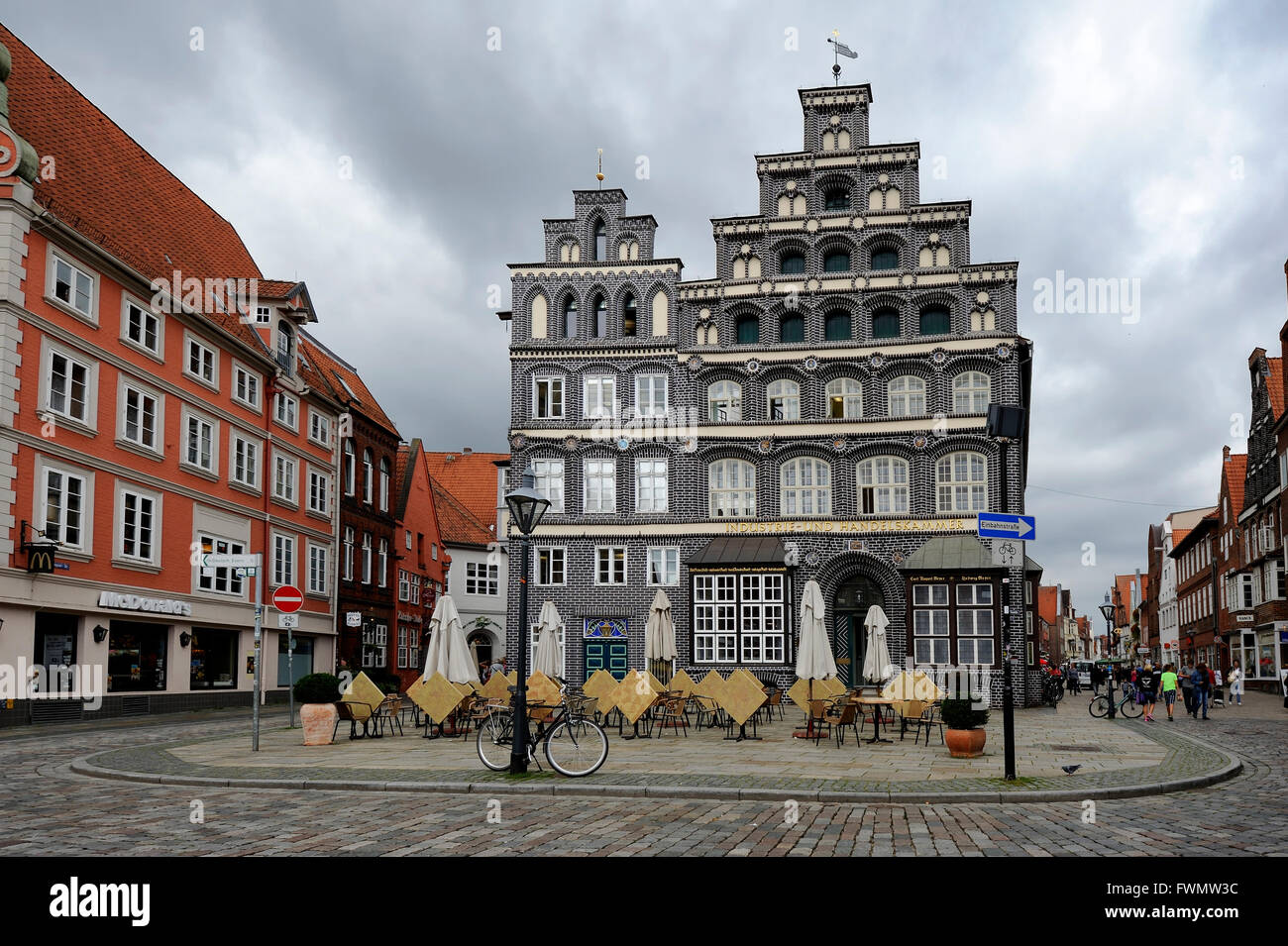 Bin Sande Square, Hansestadt Lüneburg, Deutschland Stockfoto