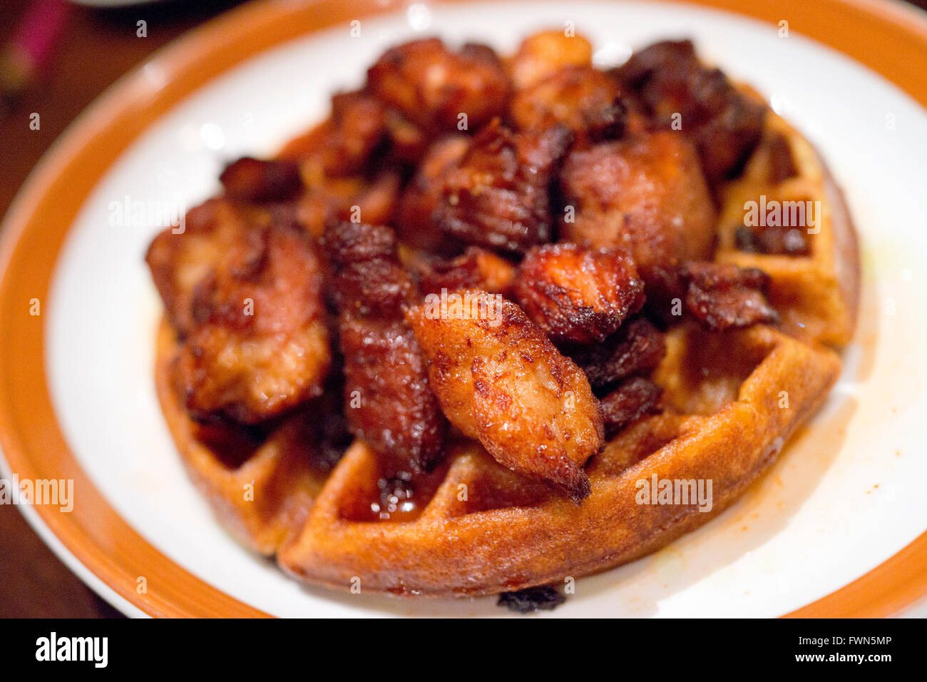 Jose und Söhne Bar & Restaurant im Warehouse District Raleigh North Carolina NC USA mit einem Mix aus mexikanischen und südlichen Stockfoto