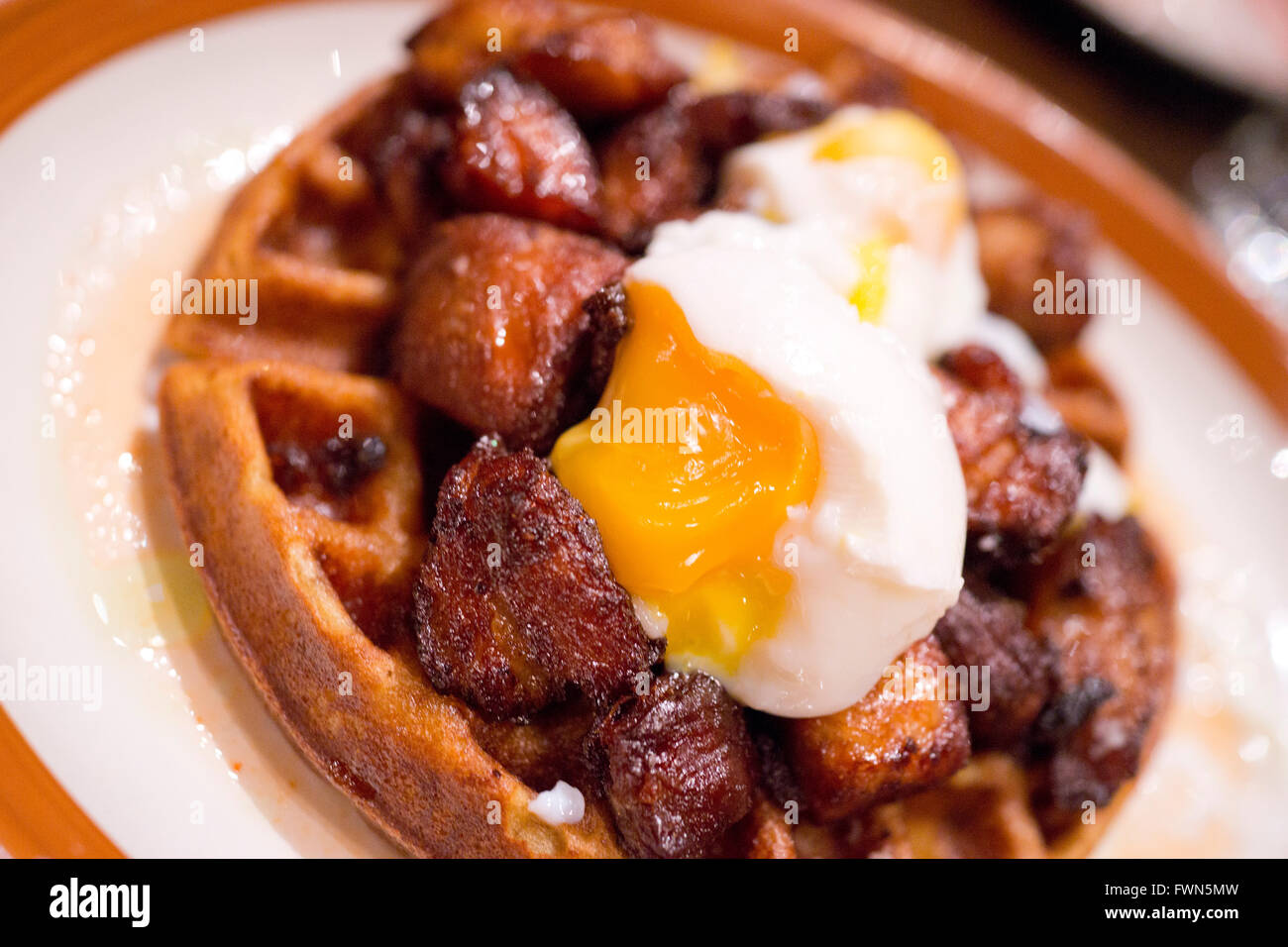 Jose und Söhne Bar & Restaurant im Warehouse District Raleigh North Carolina NC USA mit einem Mix aus mexikanischen und südlichen Stockfoto